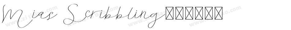 Mias Scribbling字体转换